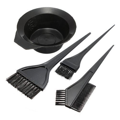 3 Hair colour brushes &amp; 1 colour bowl - complete set - Hair Accessories | Fashiongirl