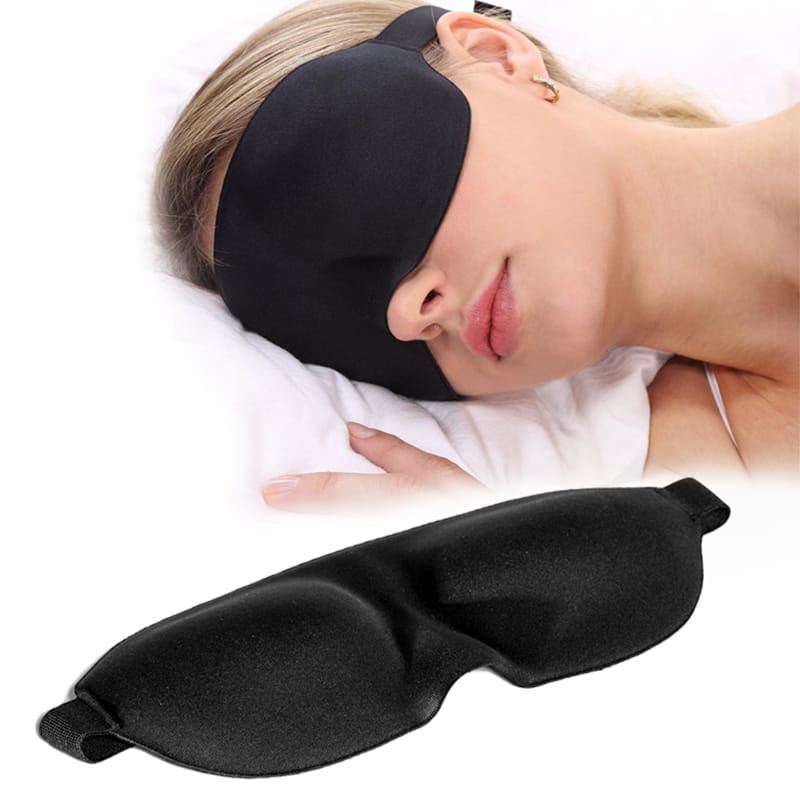 3D Sleeping Mask - Luxury Comfort, Black - | Fashiongirl