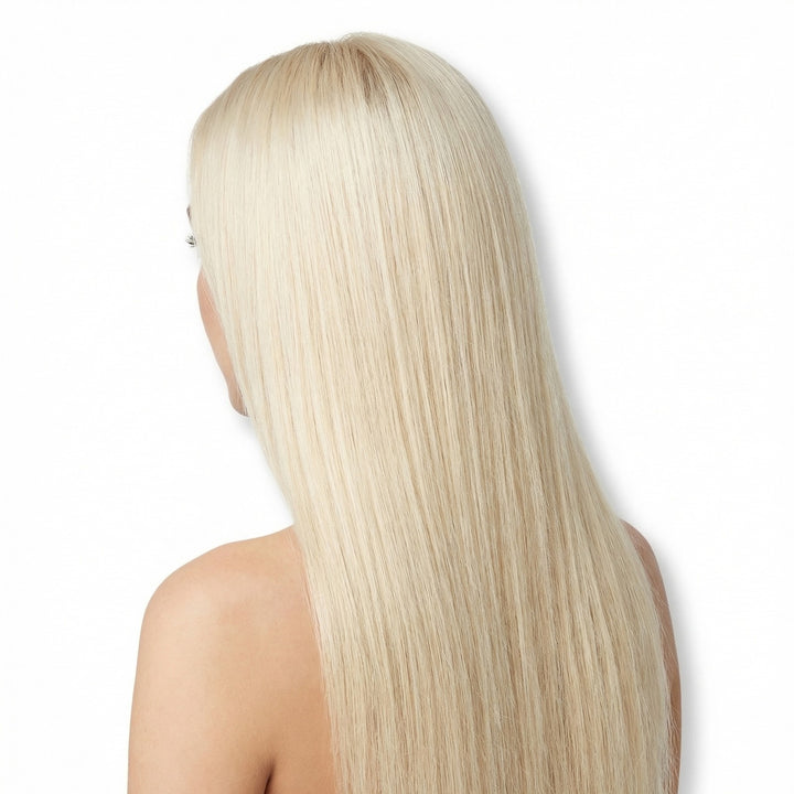 Extensions à Clips Cheveux Naturels Remy Hair - 65 cm - #60 Blond Platine