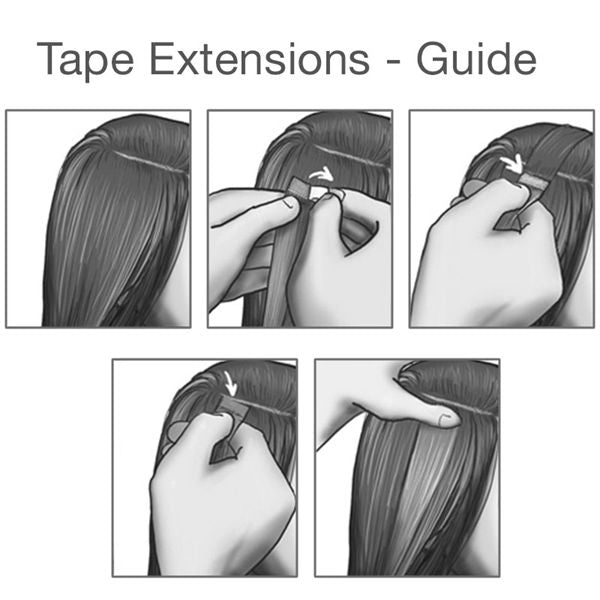 50 cm tape on extensions - red - | Fashiongirl