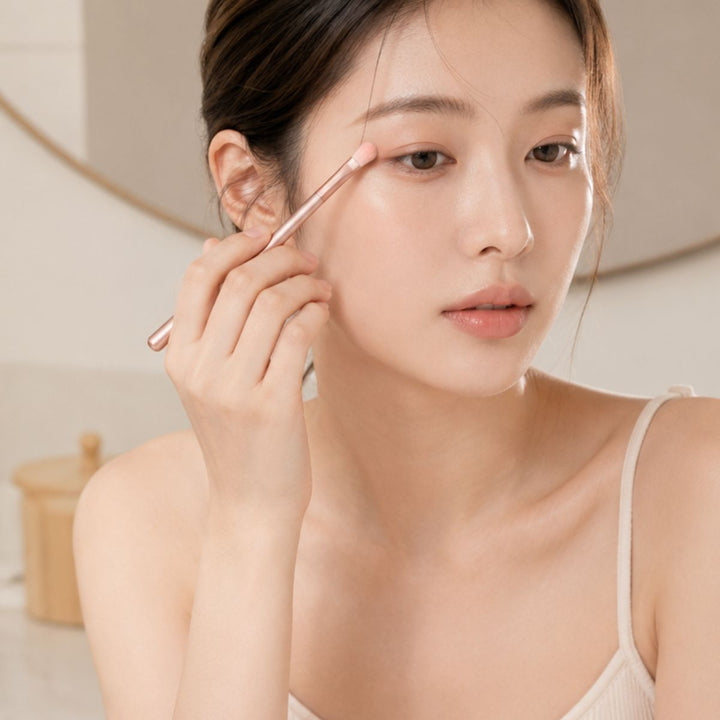 UNIQ Technique PRO Rose Lens - Kit de 5 Pinceaux à Paupières avec Boîte