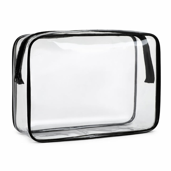 UNIQ Multivarious Trousses de Toilette Transparentes - Set de 4 - Noir