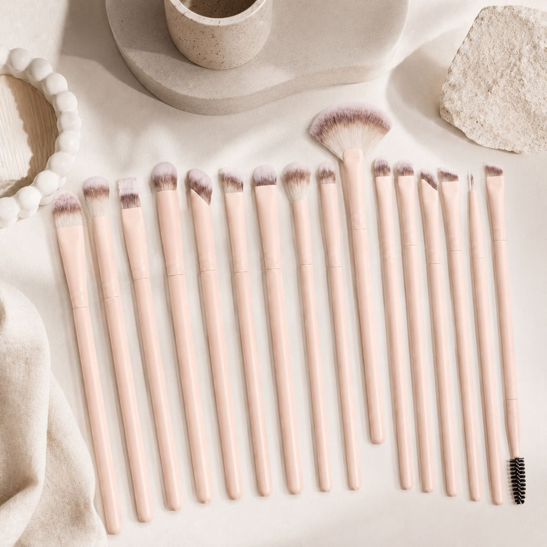 Technique PRO Keen Set de 16 Pinceaux de Maquillage pour Yeux, Sourcils et Détails