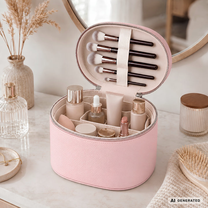 UNIQ Noemie Vanity Beauty Case Travel Organizer - Bubble Pink – image 5