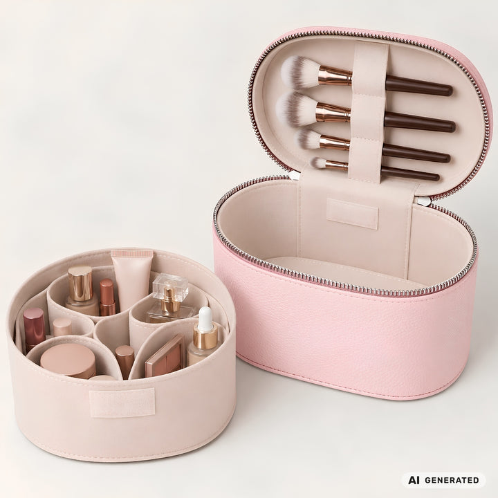 UNIQ Noemie Vanity Beauty Case Travel Organizer - Bubble Pink – image 8