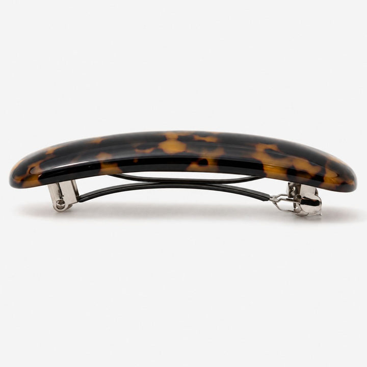 Barrette SOHO Mila – Motif léopard foncé