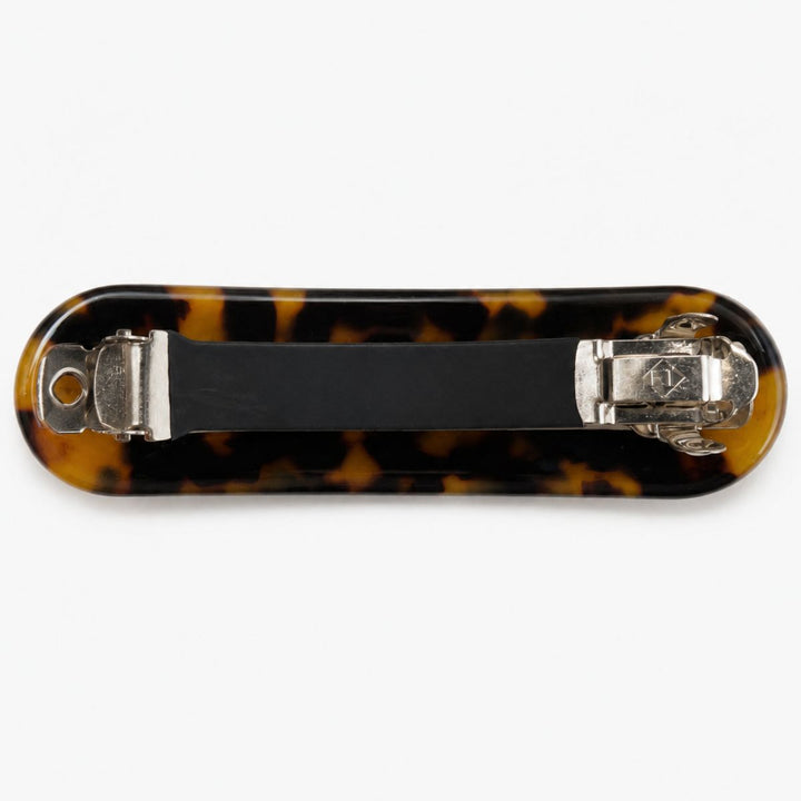Barrette SOHO Mila – Motif léopard foncé