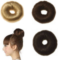 Donut pour cheveux de 7 cm avec cheveux artificiels de plusieurs couleurs - Accessoires pour cheveux | Fashiongirl