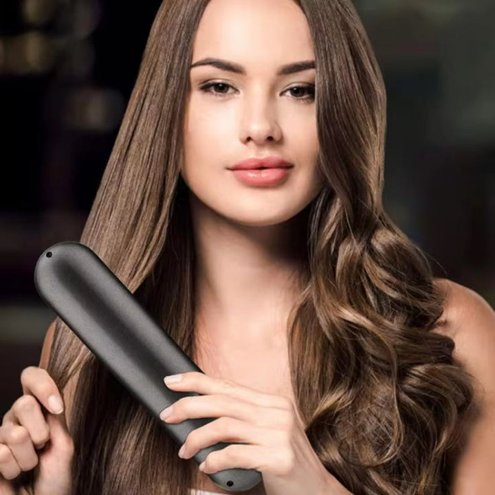 Brosse Lissante 2-en-1 UNIQ - Lisseur et Boucleur Portable Rechargeable USB-C