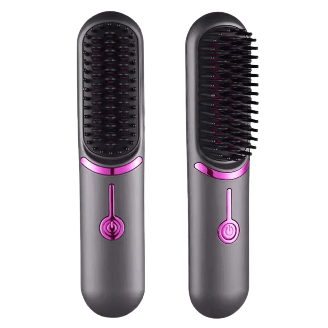 Brosse Lissante 2-en-1 UNIQ - Lisseur et Boucleur Portable Rechargeable USB-C