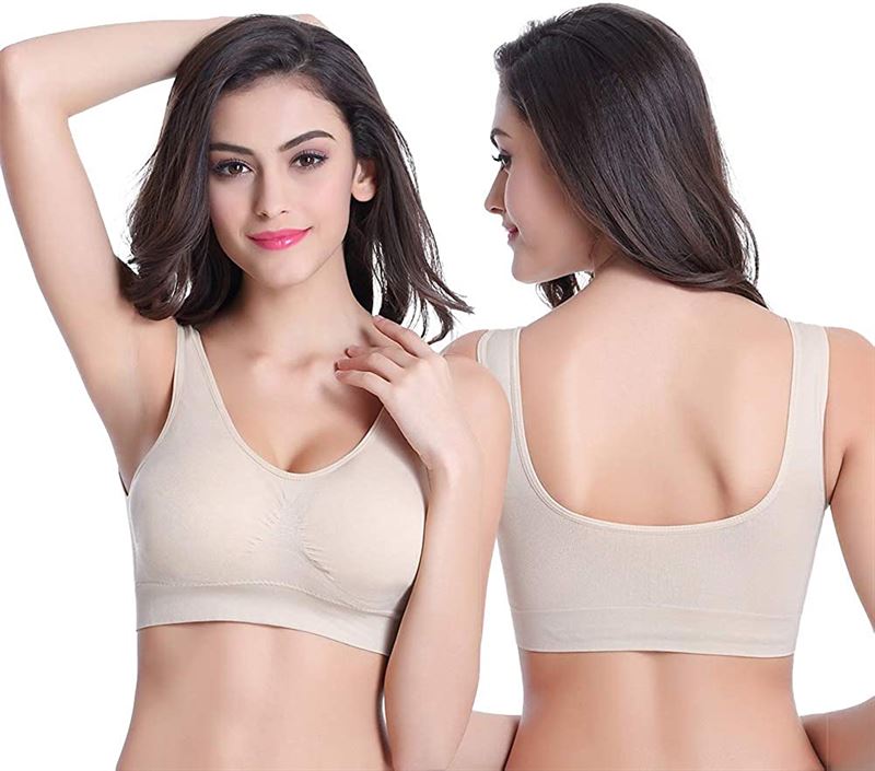 Ahh bra - Soutien-gorge confortable sans armatures Beige - Amincir et rehausser - Sous-vêtements amincissants | Fashiongirl