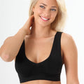 Ahh Bra - Soutien-gorge confort sans armatures, noir - Amincit et rehausse - Sous-vêtements sculptants | Fashiongirl