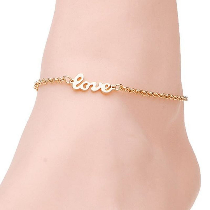 Chaîne de cheville Love - | Fashiongirl
