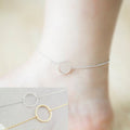 Bague chaîne de cheville - | Fashiongirl