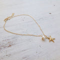 Bracelet de cheville Étoile de mer + Perle - | Fashiongirl
