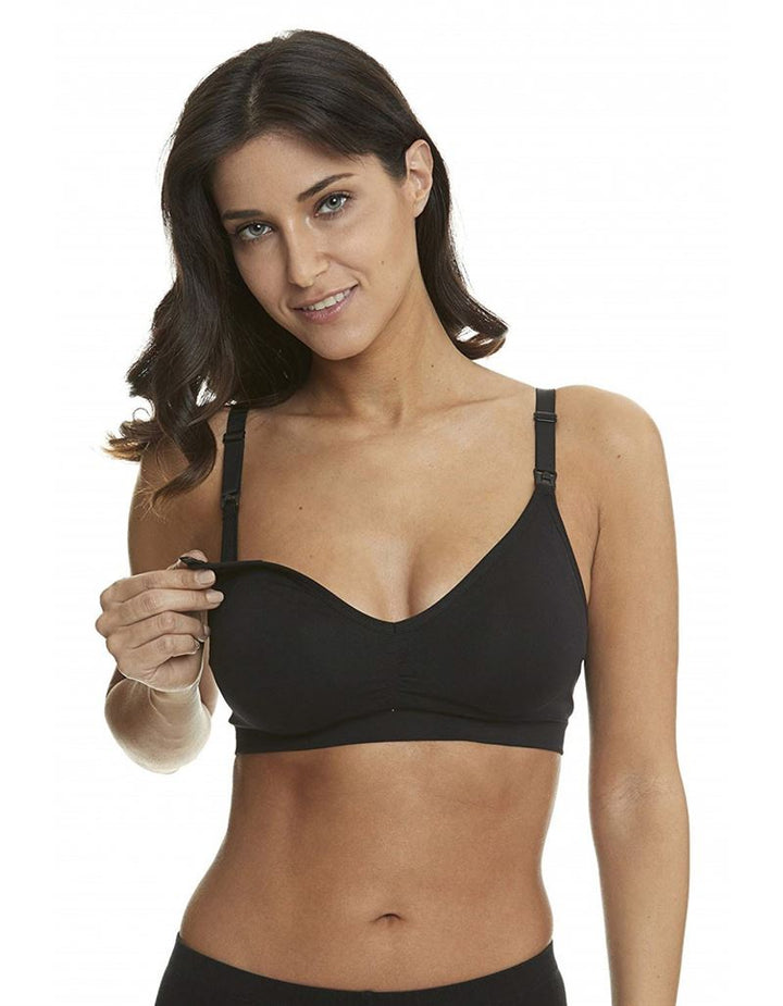 Soutien-gorge d'allaitement à armatures AVA Comfort - Noir - Sous-vêtements sculptants | Fashiongirl