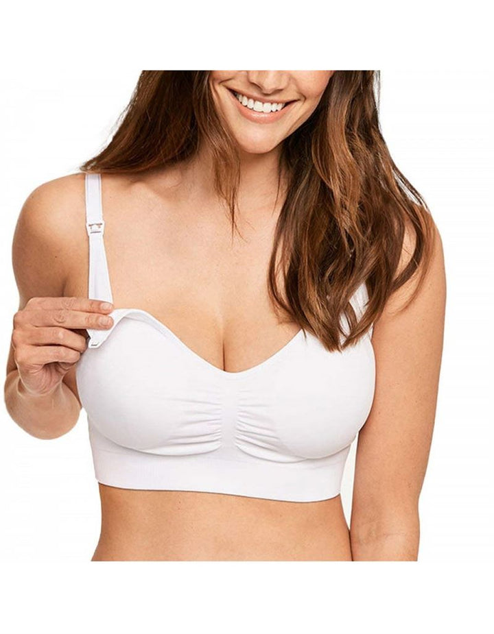 Soutien-gorge d'allaitement à armatures AVA Comfort - Blanc - Sous-vêtements sculptants | Fashiongirl