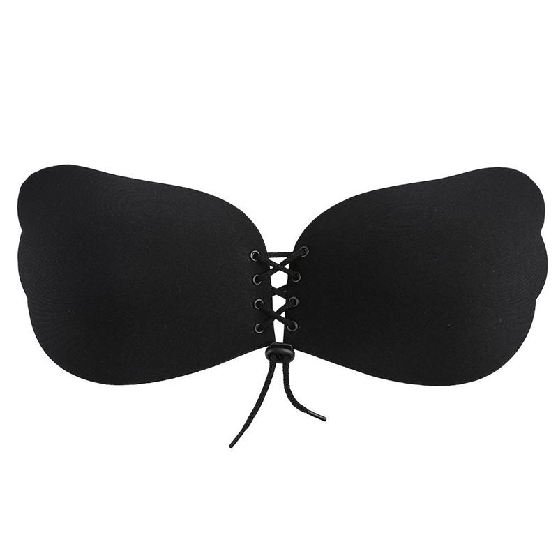 Ava Lift Up Soutien-gorge sans bretelles auto-ajustable avec lacets - Noir - Lingerie sculptante | Fashiongirl