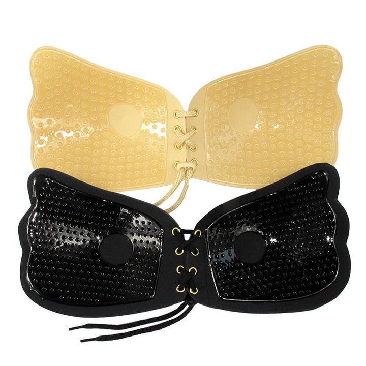 Ava Lift Up Soutien-gorge sans bretelles auto-ajustable avec lacets - Noir - Lingerie sculptante | Fashiongirl