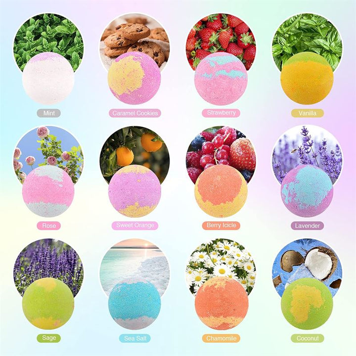 Coffret cadeau de 12 bombes de bain - | Fashiongirl