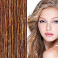 Extensions Bling glitter - 100 mèches de cheveux pailletées 80 cm - couleur café/moka - | Fashiongirl