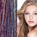 Extensions Bling Glitter 100 extensions de cheveux pailletées 80 cm - Rainbow - Accessoires pour cheveux | Fashiongirl