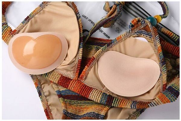 Bra inserts - Heart shaped push up pads for bra - Beige - Shapewear | Fashiongirl