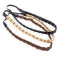 Bandeau tressé - Blond, brun et noir - | Fashiongirl