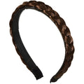 Bandeau tressé - Marron - 