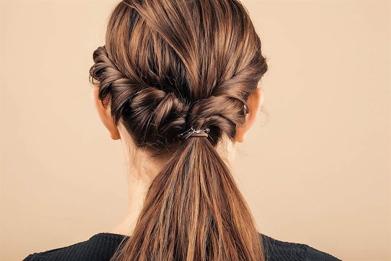 Bungee Hair Elastic 1 pack (10 pcs.) - Beige - Hair Accessories | Fashiongirl