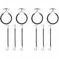 Élastiques à cheveux Bungee, lot de 1 (10 pièces) - Noir - Accessoires pour cheveux | Fashiongirl