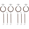 Élastiques à cheveux Bungee, lot de 1 (10 pièces) - Marron - Accessoires pour cheveux | Fashiongirl