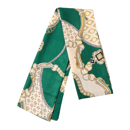 Foulard en soie Bella Chris Rubin - Vert - | Fashiongirl