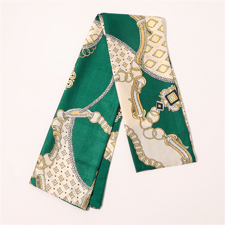 Foulard en soie Bella Chris Rubin - Vert - | Fashiongirl