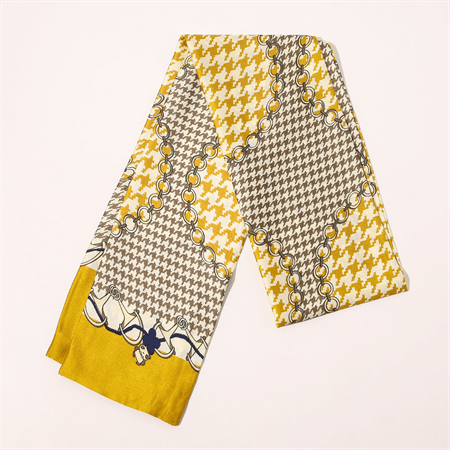 Foulard en soie Bella Chris Rubin - Jaune - | Fashiongirl