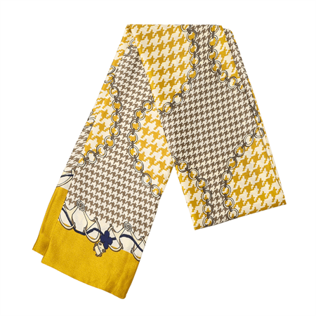 Foulard en soie Bella Chris Rubin - Jaune - | Fashiongirl