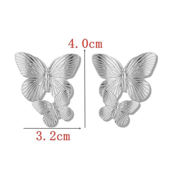 Chris Rubin - Boucles d'oreilles papillons - Argent - | Fashiongirl