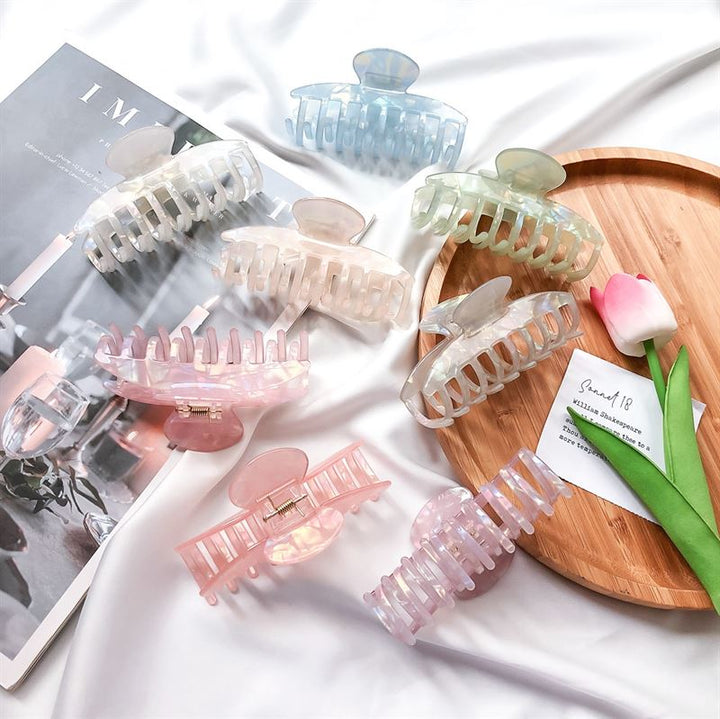 Chris Rubin Daze Hair Claw - Green Marble - Hair Accessories | Fashiongirl