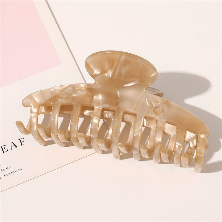 Chris Rubin Daze Hair Claw - Marbre brun pâle - Accessoires pour cheveux | Fashiongirl