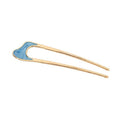 Chris Rubin Emely Hairpin - Bleu - Accessoires pour cheveux | Fashiongirl