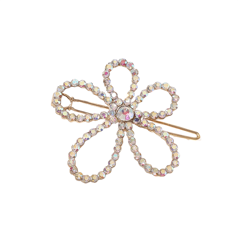 Chris Rubin Evie Hair Claw Gold - Flower - Hair Accessories | Fashiongirl