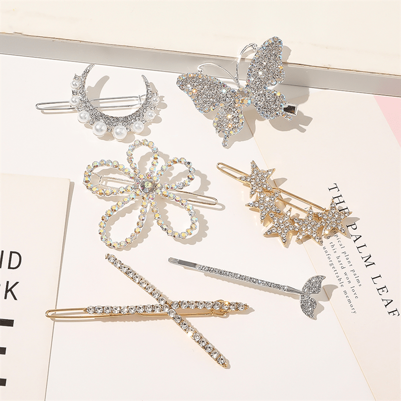 Chris Rubin Evie Hair Claw Gold - Fleur - Accessoires pour cheveux | Fashiongirl