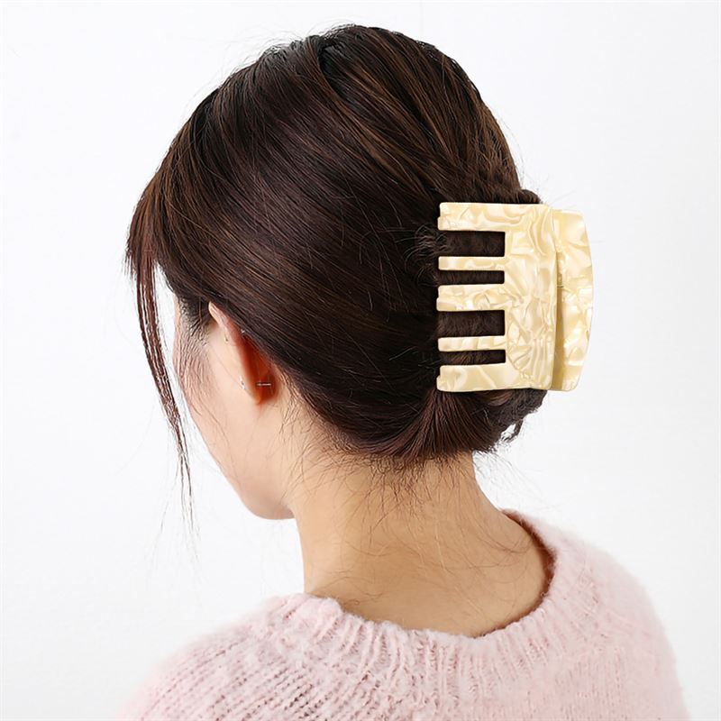 Chris Rubin Felia Hair Claw - Ivoire - Accessoires pour cheveux | Fashiongirl