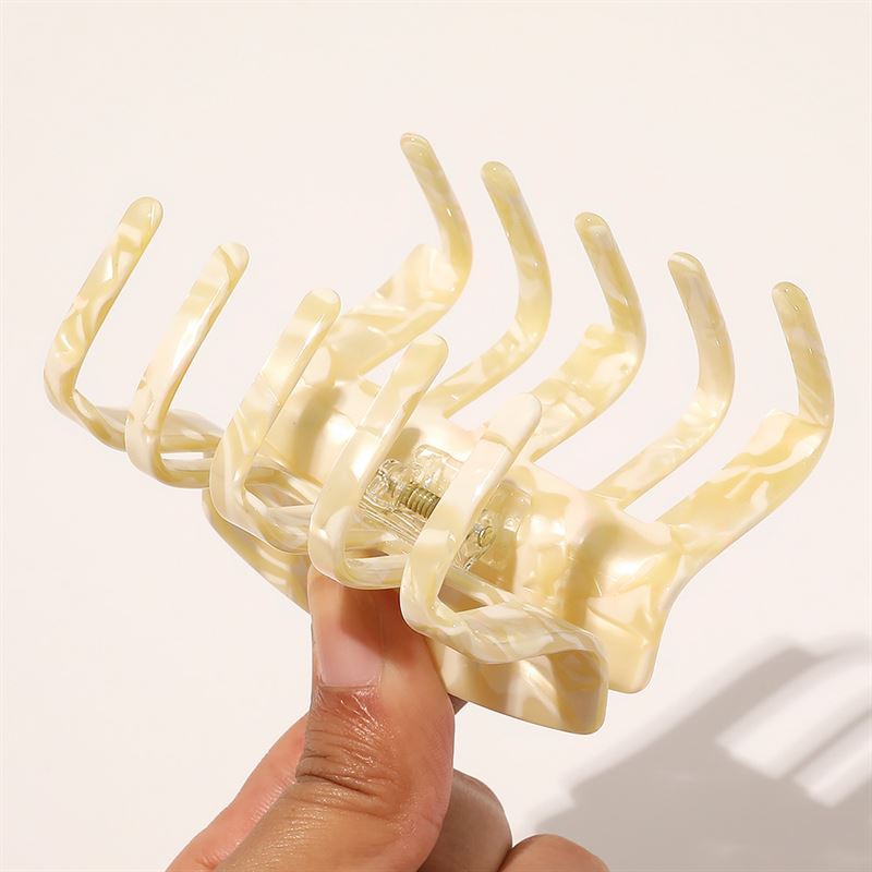 Chris Rubin Felia Hair Claw - Ivoire - Accessoires pour cheveux | Fashiongirl