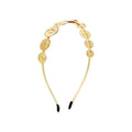 Bandeau doré Chris Rubin - Pièces de monnaie - Accessoires pour cheveux