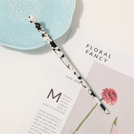 Chris Rubin Jade Hair Stick - Marbre noir - | Fashiongirl