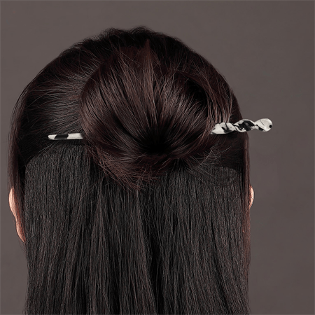 Chris Rubin Jade Hair Stick - Marbre rose - | Fashiongirl
