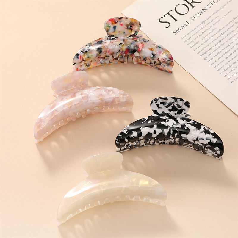 Chris Rubin Lydia Hair Claw - Blush - Hair Accessories | Fashiongirl