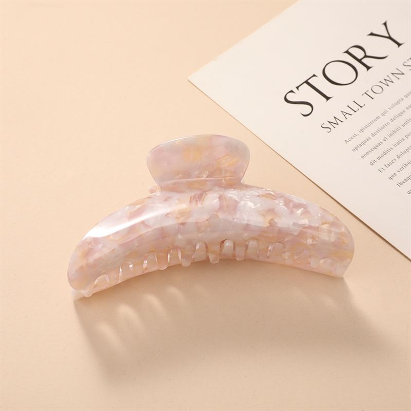 Chris Rubin Lydia Hair Claw - Blush - Hair Accessories | Fashiongirl