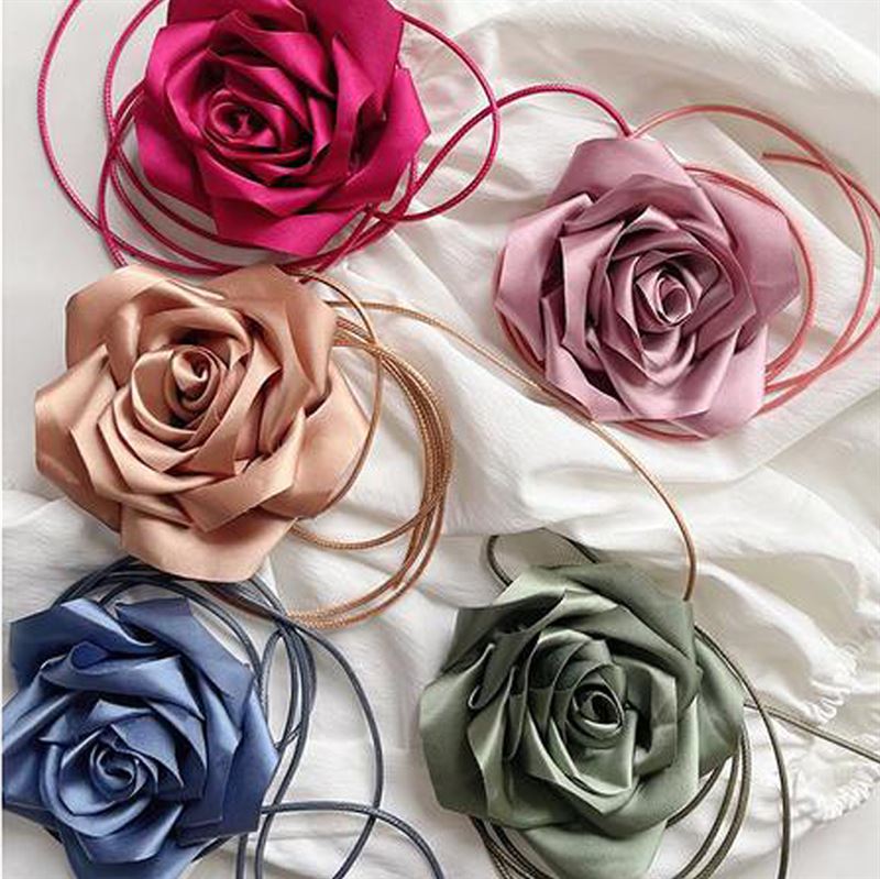 Chris Rubin Rosalia Choker Necklace - Magenta Pink - | Fashiongirl